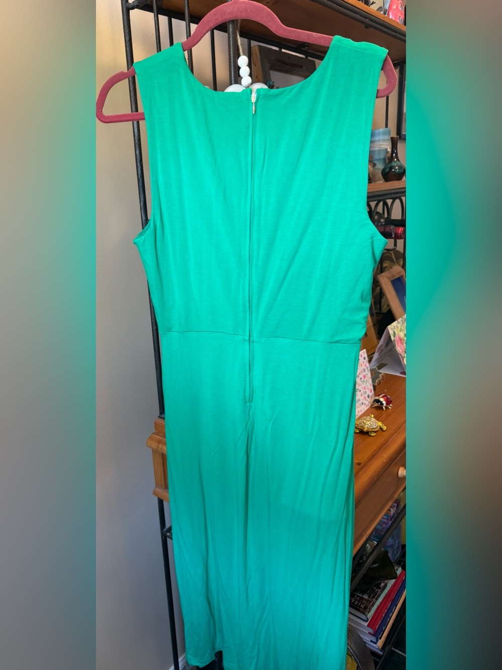 Lilly Pulitzer Brazillian Green sleeveless Wrap Dress size 14. NWOT. - Picture 5 of 9